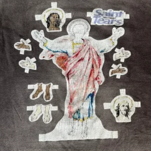 Saint Michael Denim Tears T Shirt