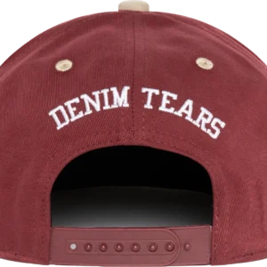 Denim Tears X Systemic Racism Controls America Hat Burgundy